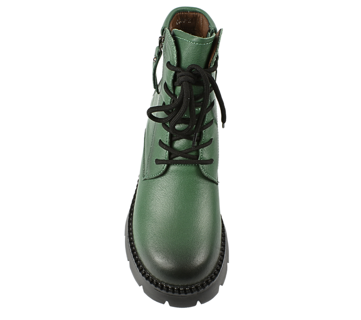 Ghete casual, dama, FORMAZIONE 8099-2, verde, piele naturala