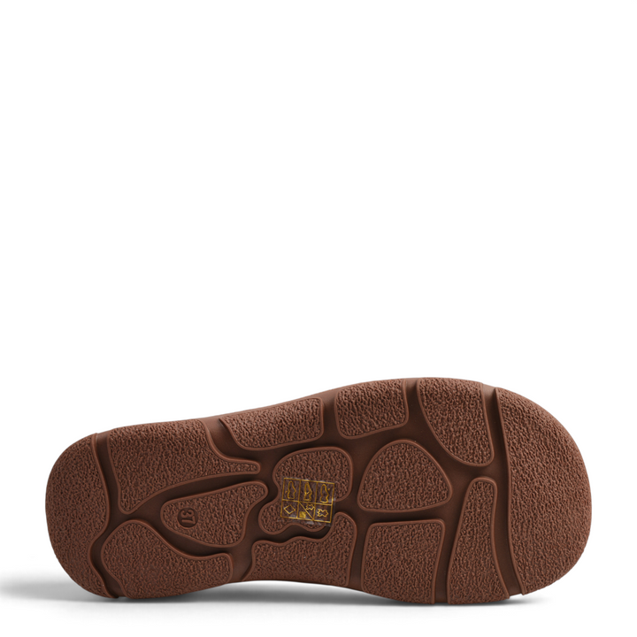 Brown rubber sole of Ada Shoes 9517-K boots with a textured, non-slip grip pattern and size 37 marking