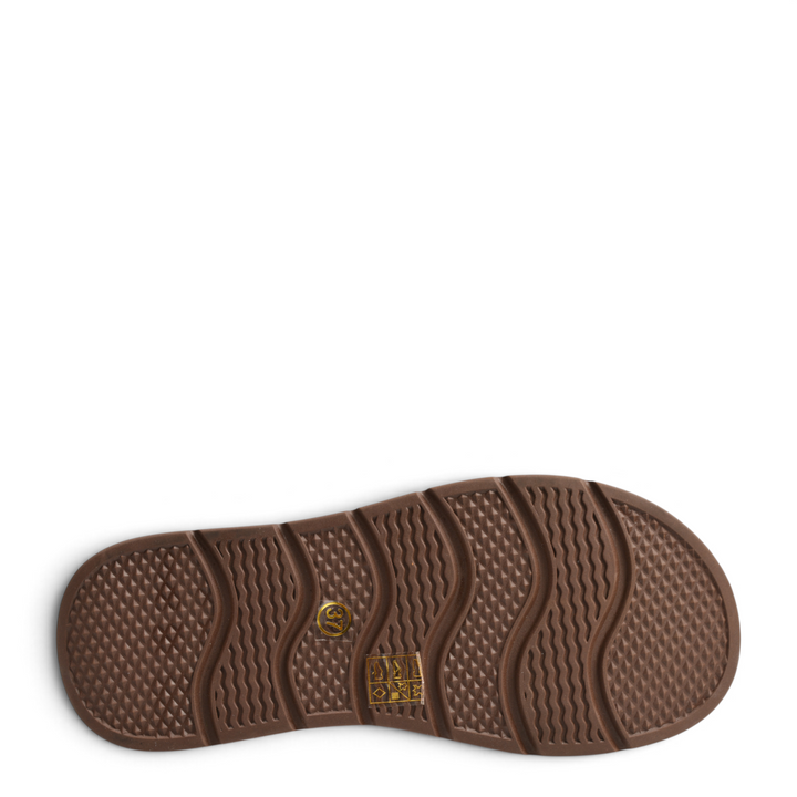Flexible brown rubber sole of Ada Shoes 85391-M casual boots with textured grip pattern