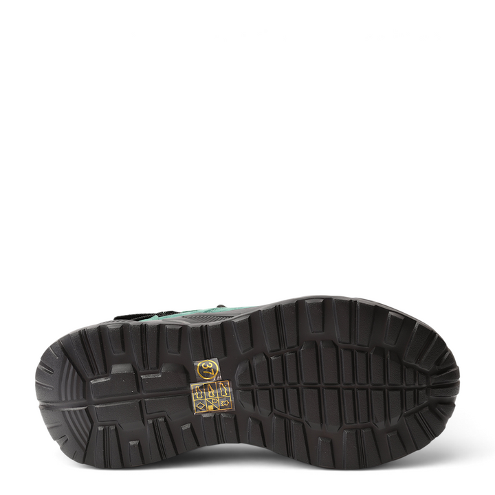 ada-shoes.ro Franco Gerardo green suede sneakers showing the durable black flexible rubber sole with tread pattern