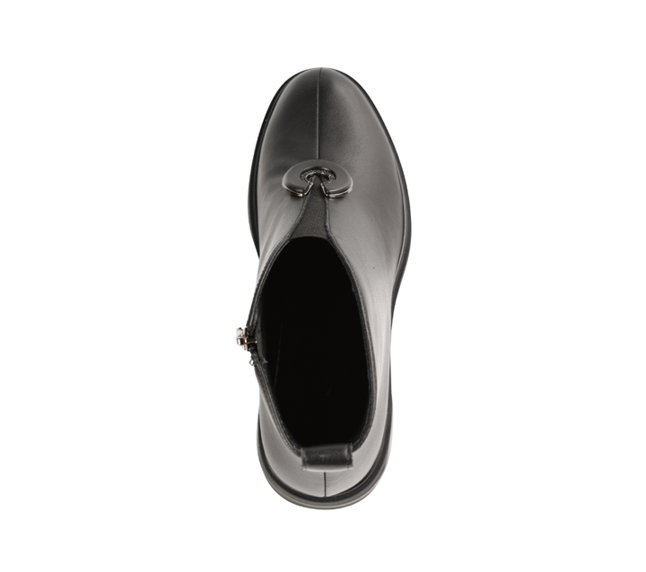 Ghete elegante, dama, KARISMA, JY70002B negru, piele naturala