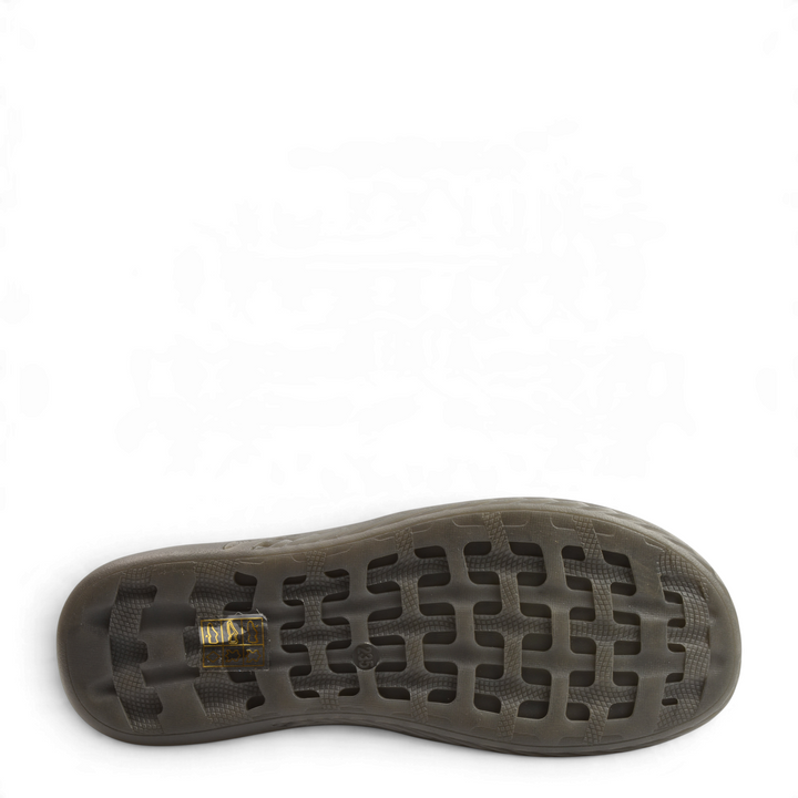 Black flexible anti-slip sole of Formazione casual shoes from ada-shoes.ro, showing the textured tread pattern.