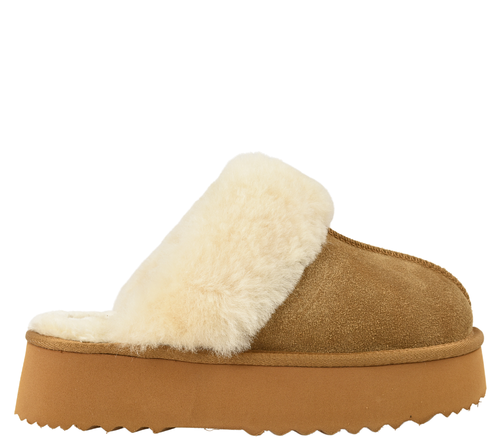 Papuci sport, dama, ANNA VIOTTI, D113-11, camel, piele intoarsa