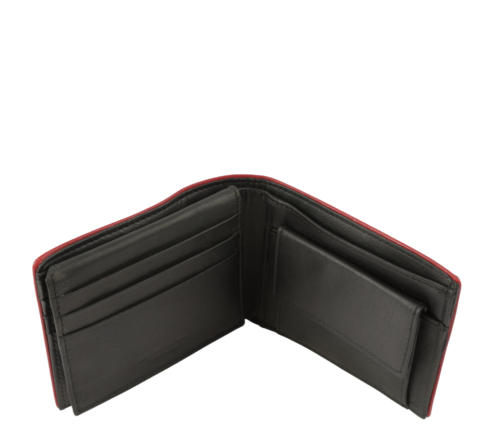 Coveri Portofel Casual 1120 negru-rosu