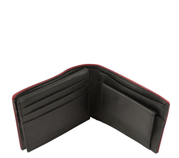 Coveri Portofel Casual 1120 negru-rosu