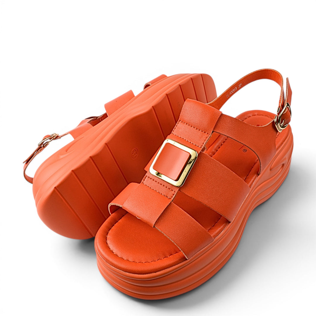 Pass Collection Sandale Casual DL40003 portocaliu