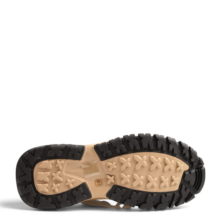 ada-shoes.ro Gryxx LN7-A-K chunky sneaker sole with beige and black rubber tread for outdoor traction